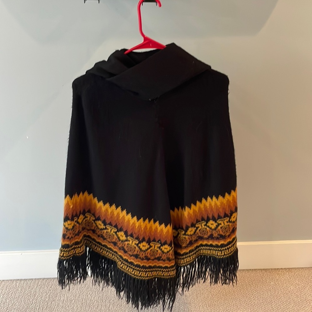 Vintage Alpaca sweater/ poncho from Pero